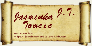 Jasminka Tomčić vizit kartica